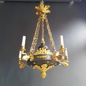 Empire Kronleuchter, alter Kronleuchter von Light Delux Berlin
